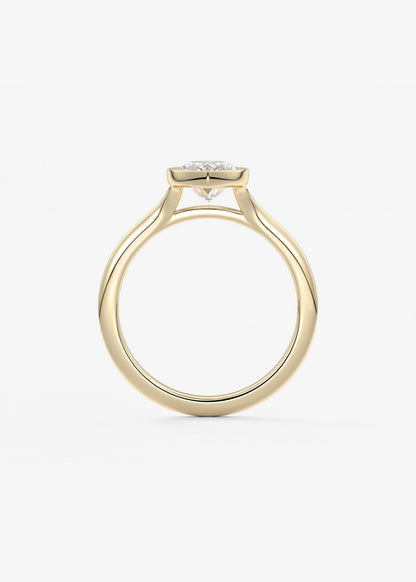 Oval Solitaire With Raised Basket Gallery Lab Grown Diamond Engagement Ring