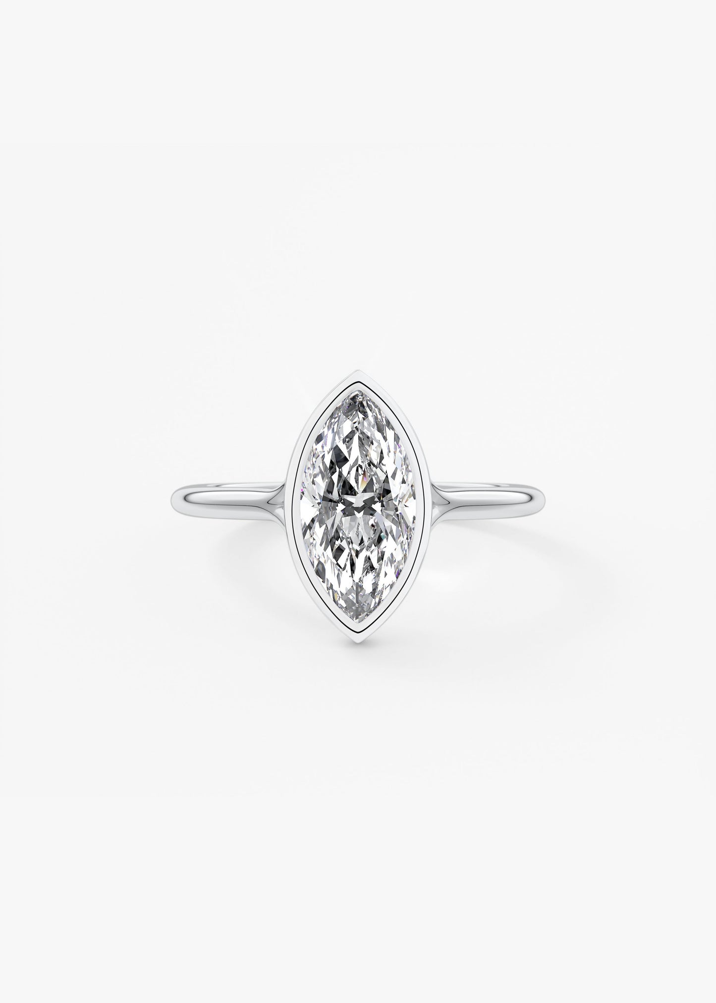 Oval Solitaire With Raised Basket Gallery Lab Grown Diamond Engagement Ring