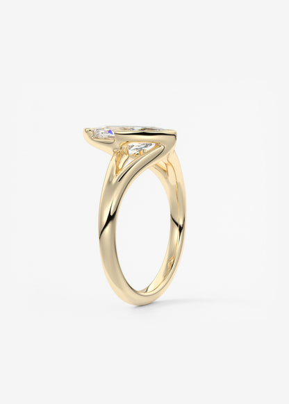 Oval Solitaire With Raised Basket Gallery Lab Grown Diamond Engagement Ring