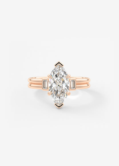 Oval Solitaire With Raised Basket Gallery Lab Grown Diamond Engagement Ring