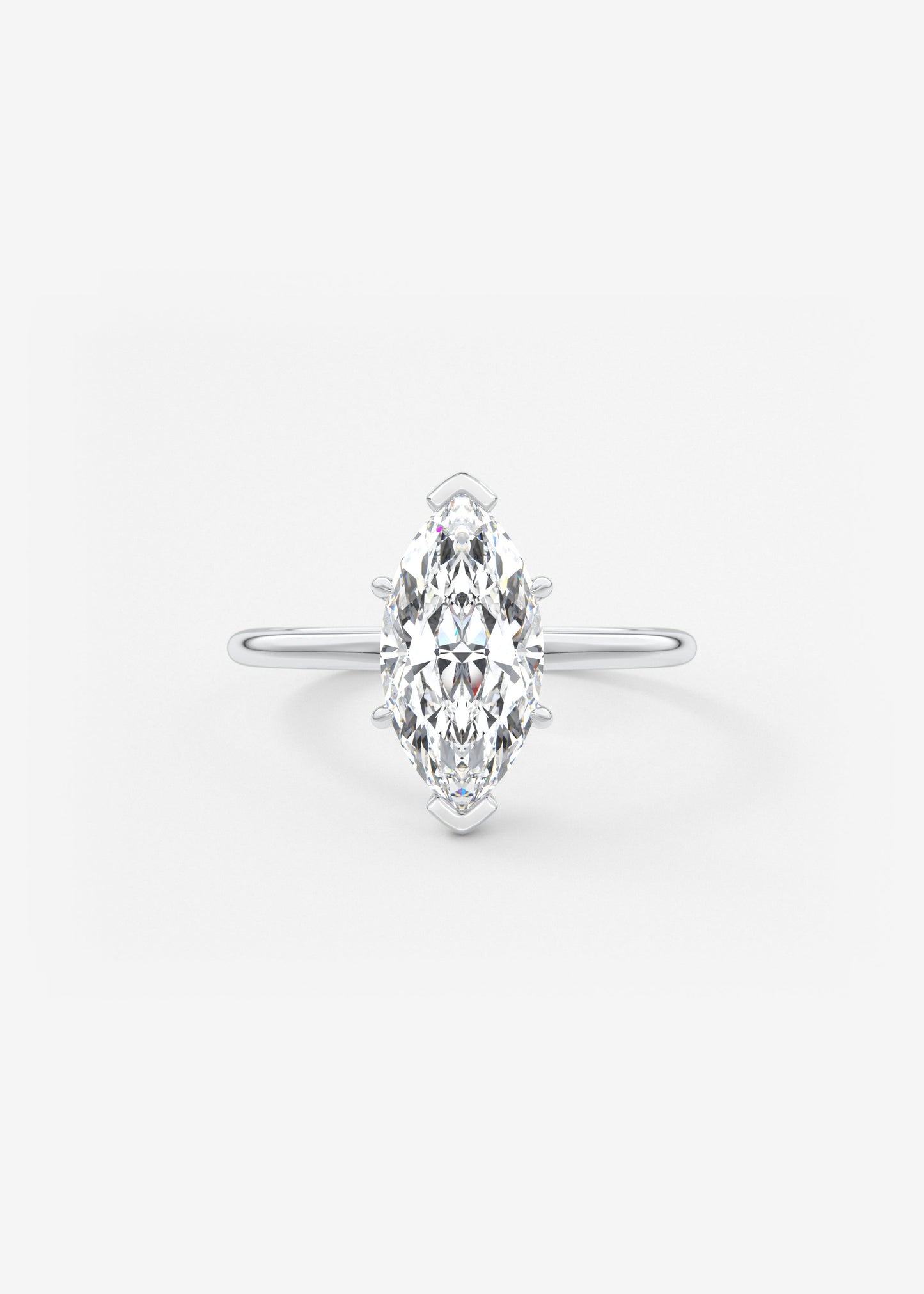 Oval Solitaire With Raised Basket Gallery Lab Grown Diamond Engagement Ring