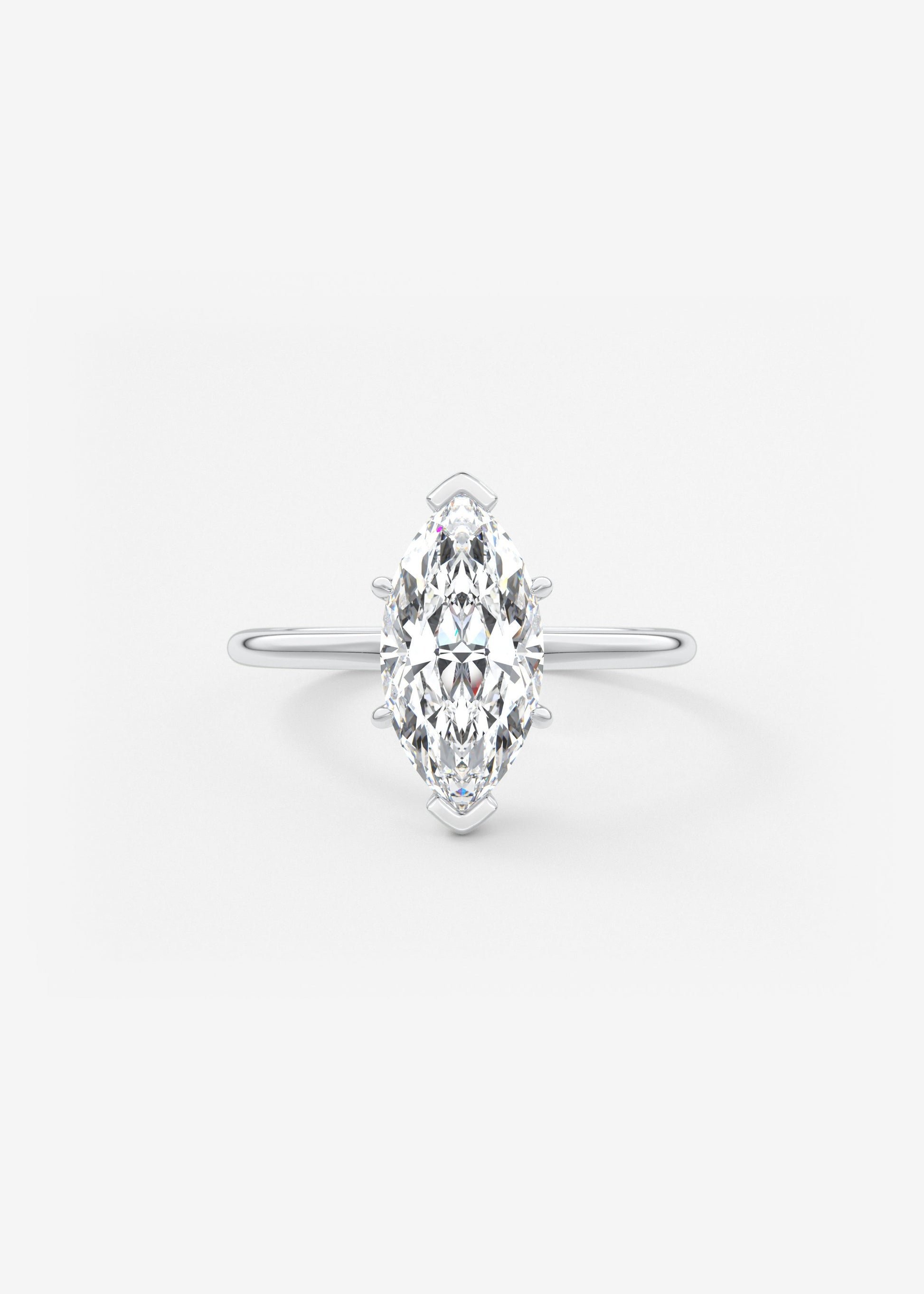 Oval Solitaire With Raised Basket Gallery Lab Grown Diamond Engagement Ring