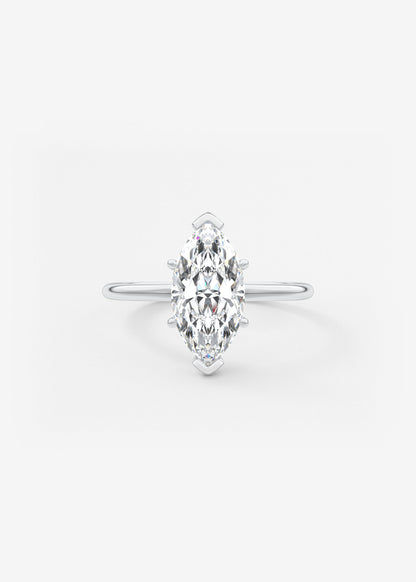 Oval Solitaire With Raised Basket Gallery Lab Grown Diamond Engagement Ring