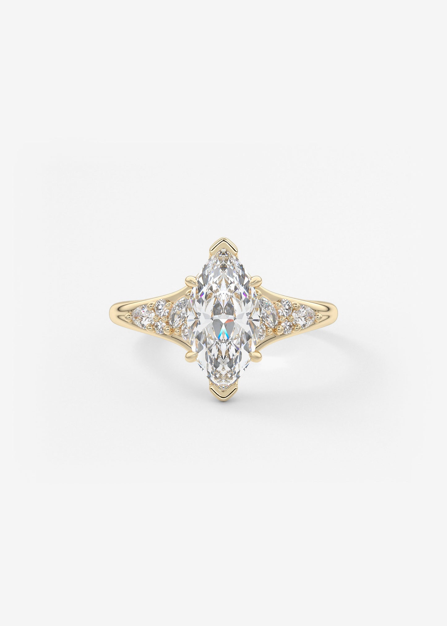 Oval Solitaire With Raised Basket Gallery Lab Grown Diamond Engagement Ring