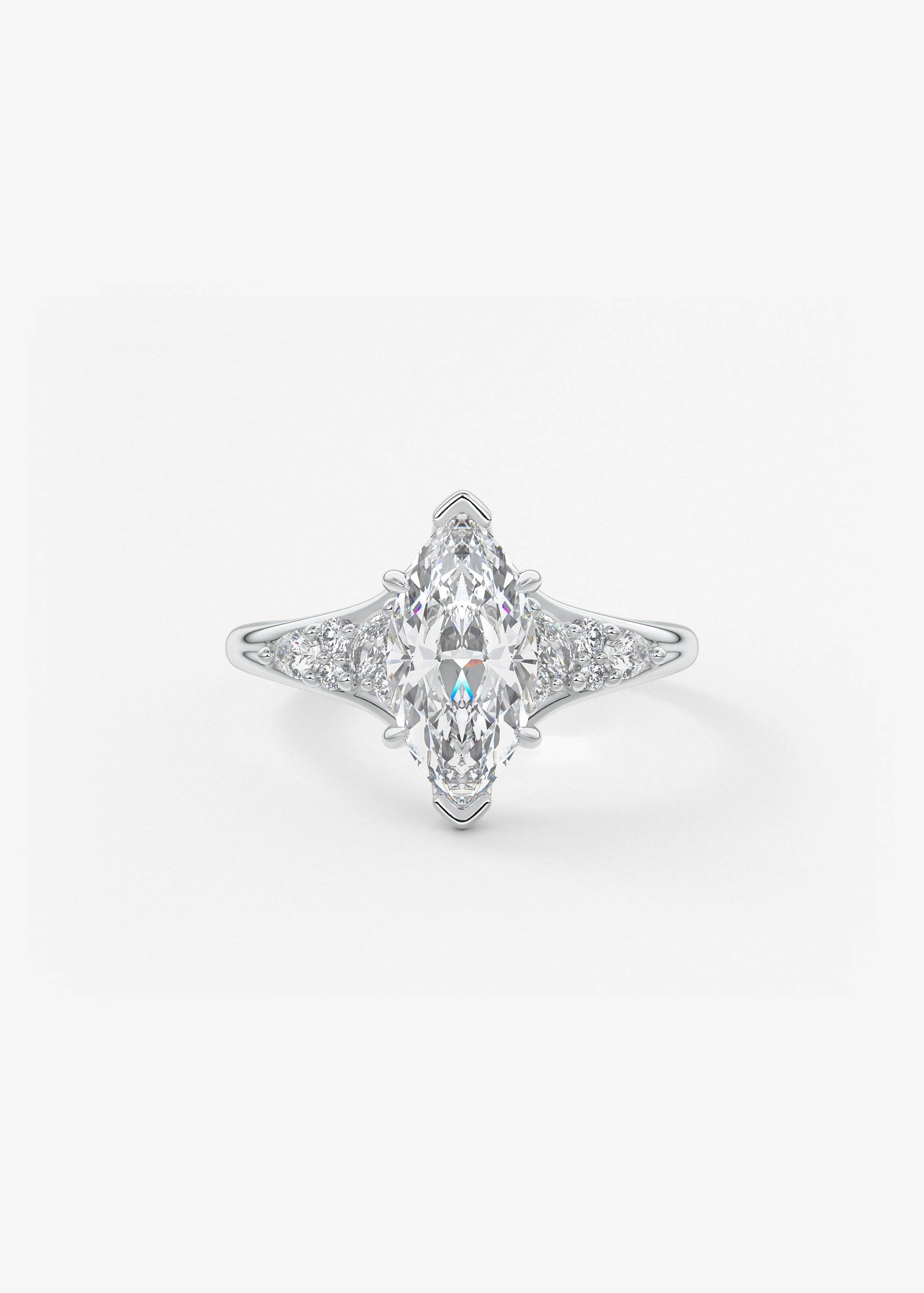 Oval Solitaire With Raised Basket Gallery Lab Grown Diamond Engagement Ring