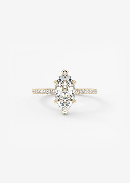Oval Solitaire With Raised Basket Gallery Lab Grown Diamond Engagement Ring