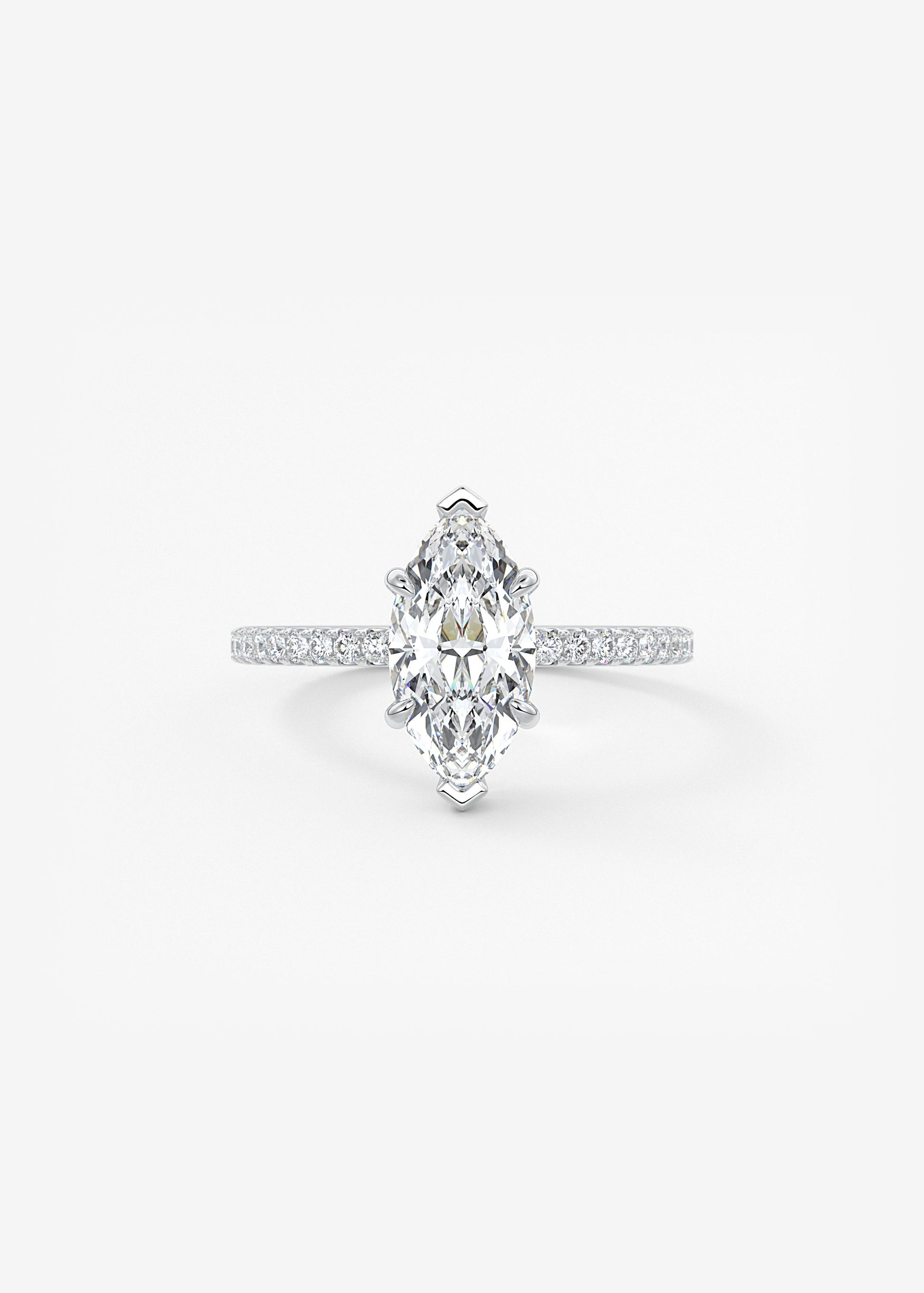 Oval Solitaire With Raised Basket Gallery Lab Grown Diamond Engagement Ring