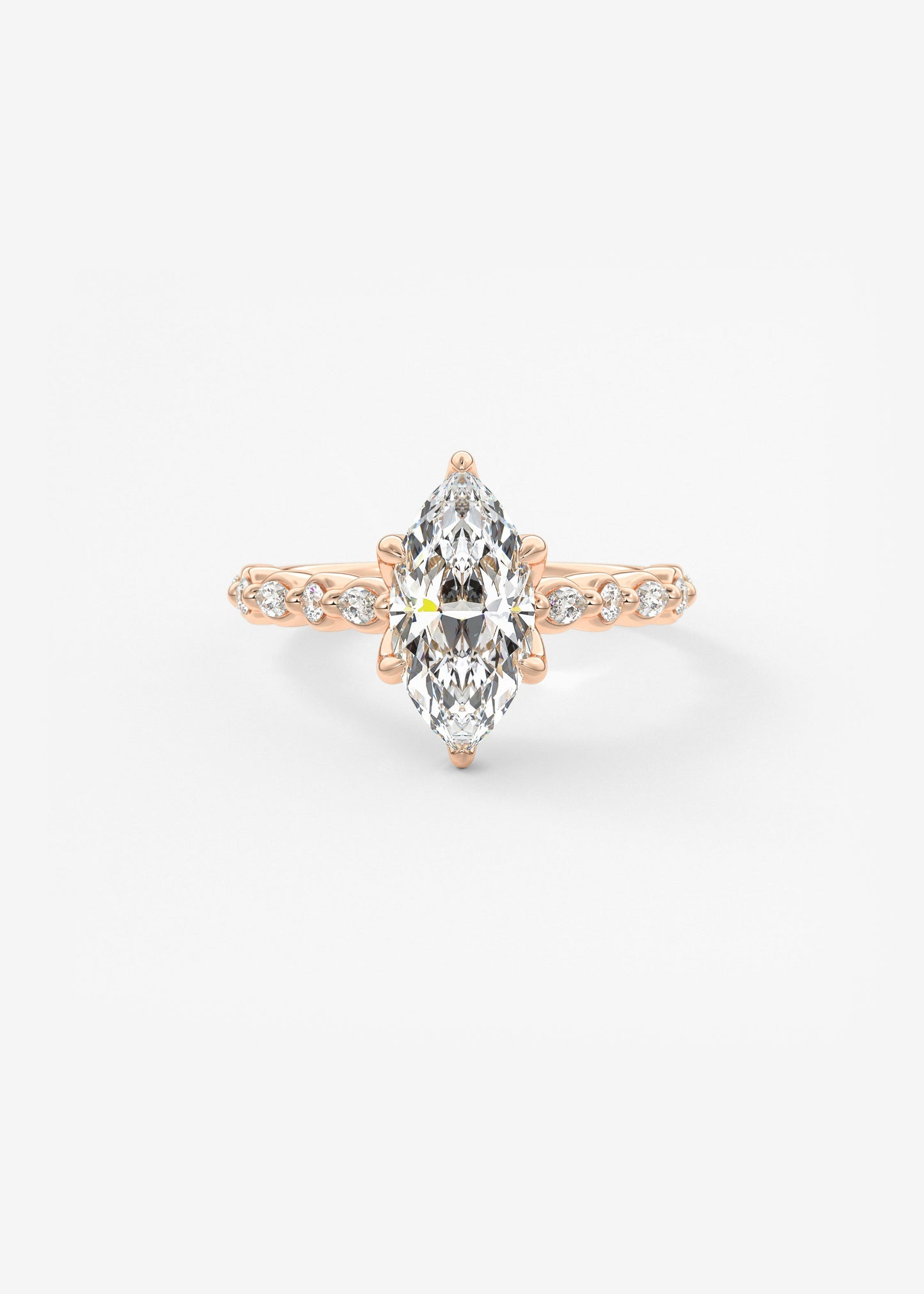 Oval Solitaire With Raised Basket Gallery Lab Grown Diamond Engagement Ring