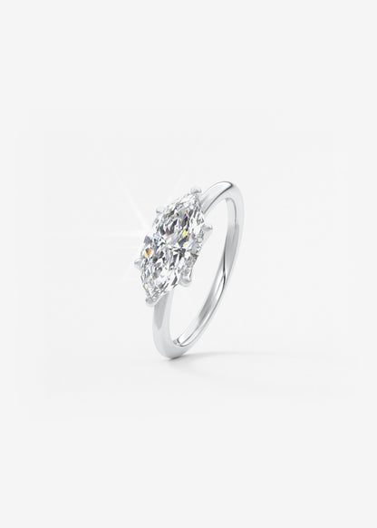 Oval Solitaire With Raised Basket Gallery Lab Grown Diamond Engagement Ring