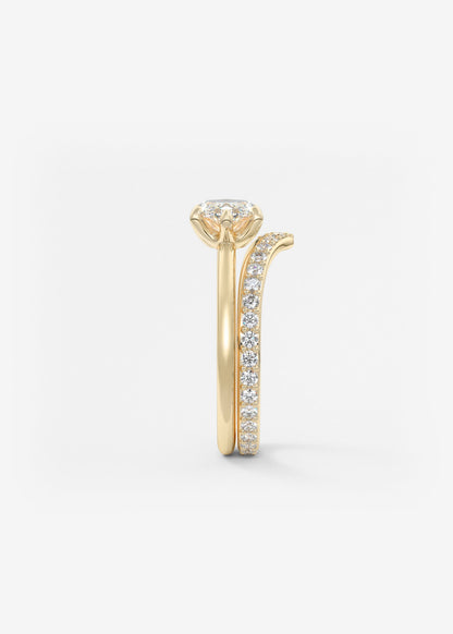Oval Solitaire With Raised Basket Gallery Lab Grown Diamond Engagement Ring
