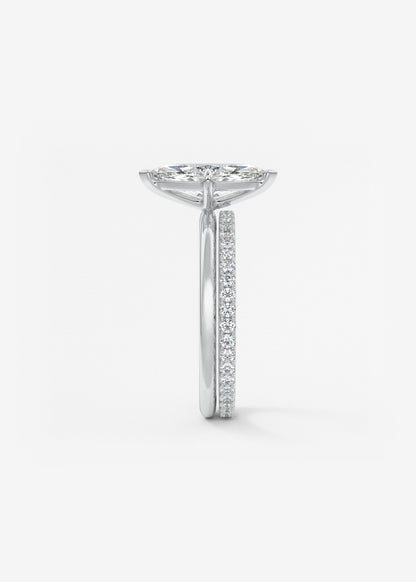 Oval Solitaire With Raised Basket Gallery Lab Grown Diamond Engagement Ring