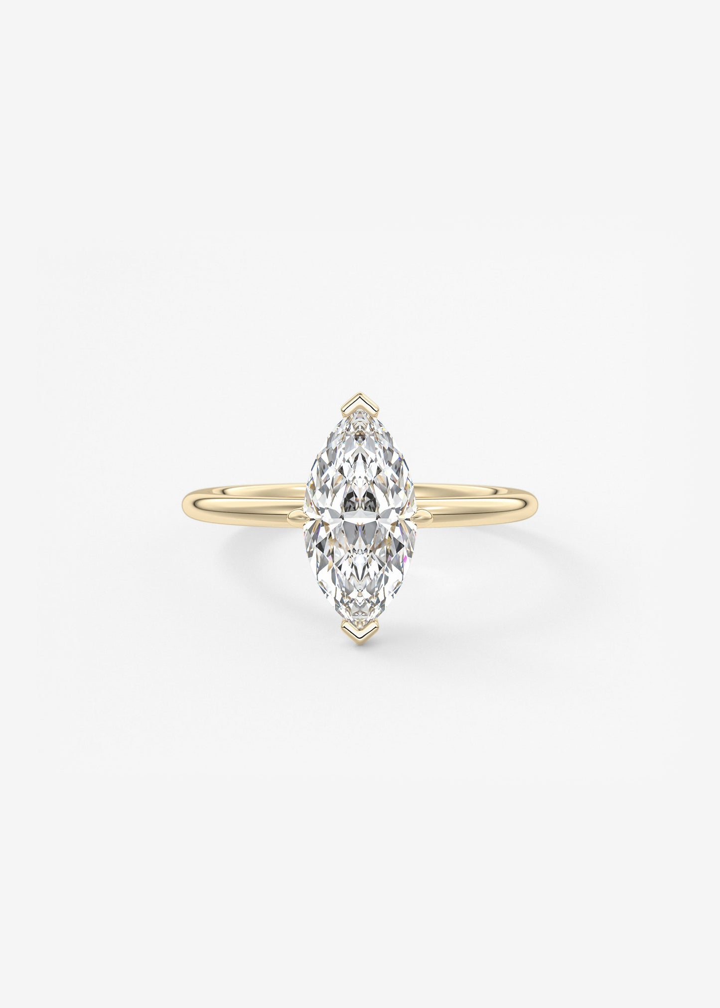 Oval Solitaire With Raised Basket Gallery Lab Grown Diamond Engagement Ring
