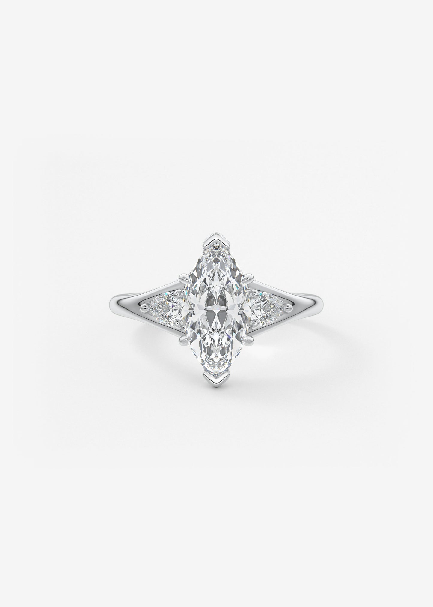 Oval Solitaire With Raised Basket Gallery Lab Grown Diamond Engagement Ring