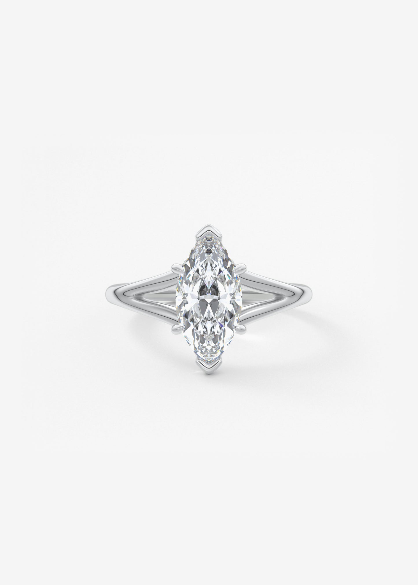 Oval Solitaire With Raised Basket Gallery Lab Grown Diamond Engagement Ring