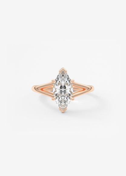 Oval Solitaire With Raised Basket Gallery Lab Grown Diamond Engagement Ring