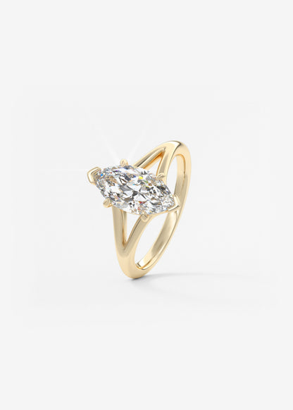 Oval Solitaire With Raised Basket Gallery Lab Grown Diamond Engagement Ring