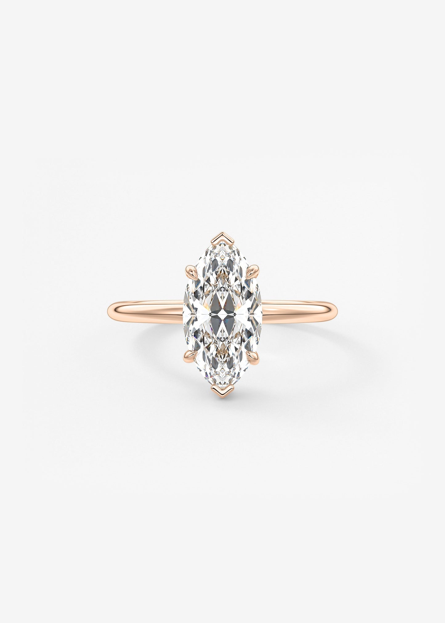 Oval Solitaire With Raised Basket Gallery Lab Grown Diamond Engagement Ring
