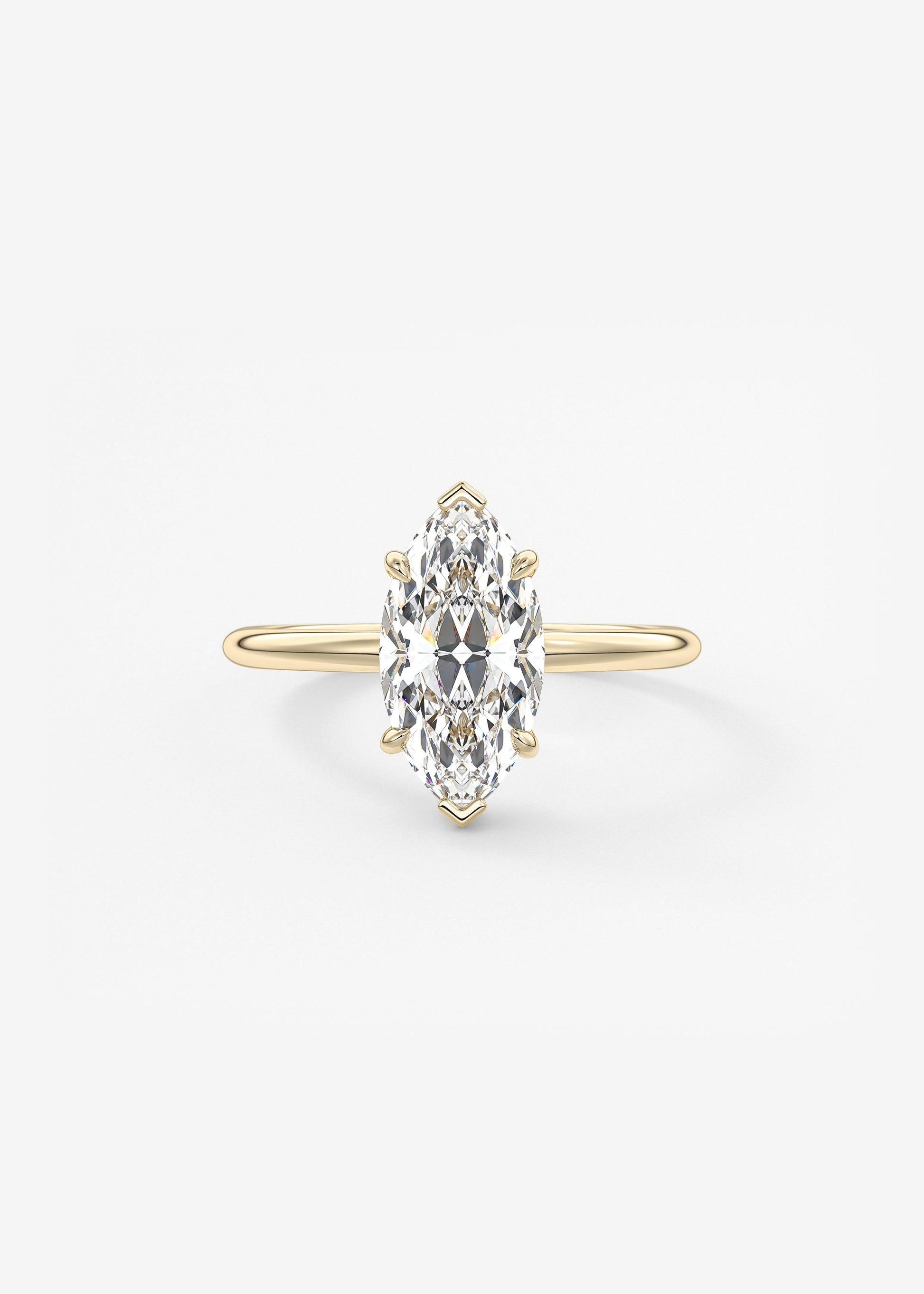 Oval Solitaire With Raised Basket Gallery Lab Grown Diamond Engagement Ring