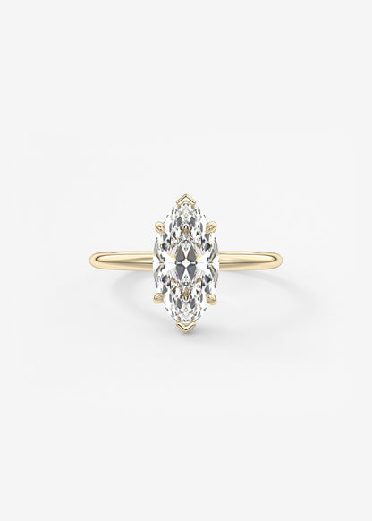 Oval Solitaire With Raised Basket Gallery Lab Grown Diamond Engagement Ring