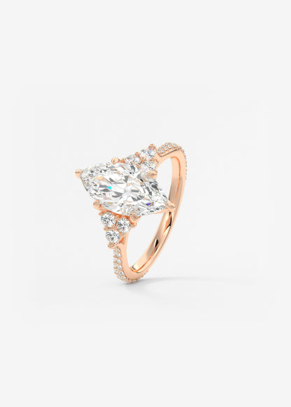 Oval Solitaire With Raised Basket Gallery Lab Grown Diamond Engagement Ring