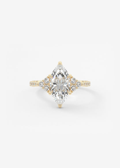 Oval Solitaire With Raised Basket Gallery Lab Grown Diamond Engagement Ring