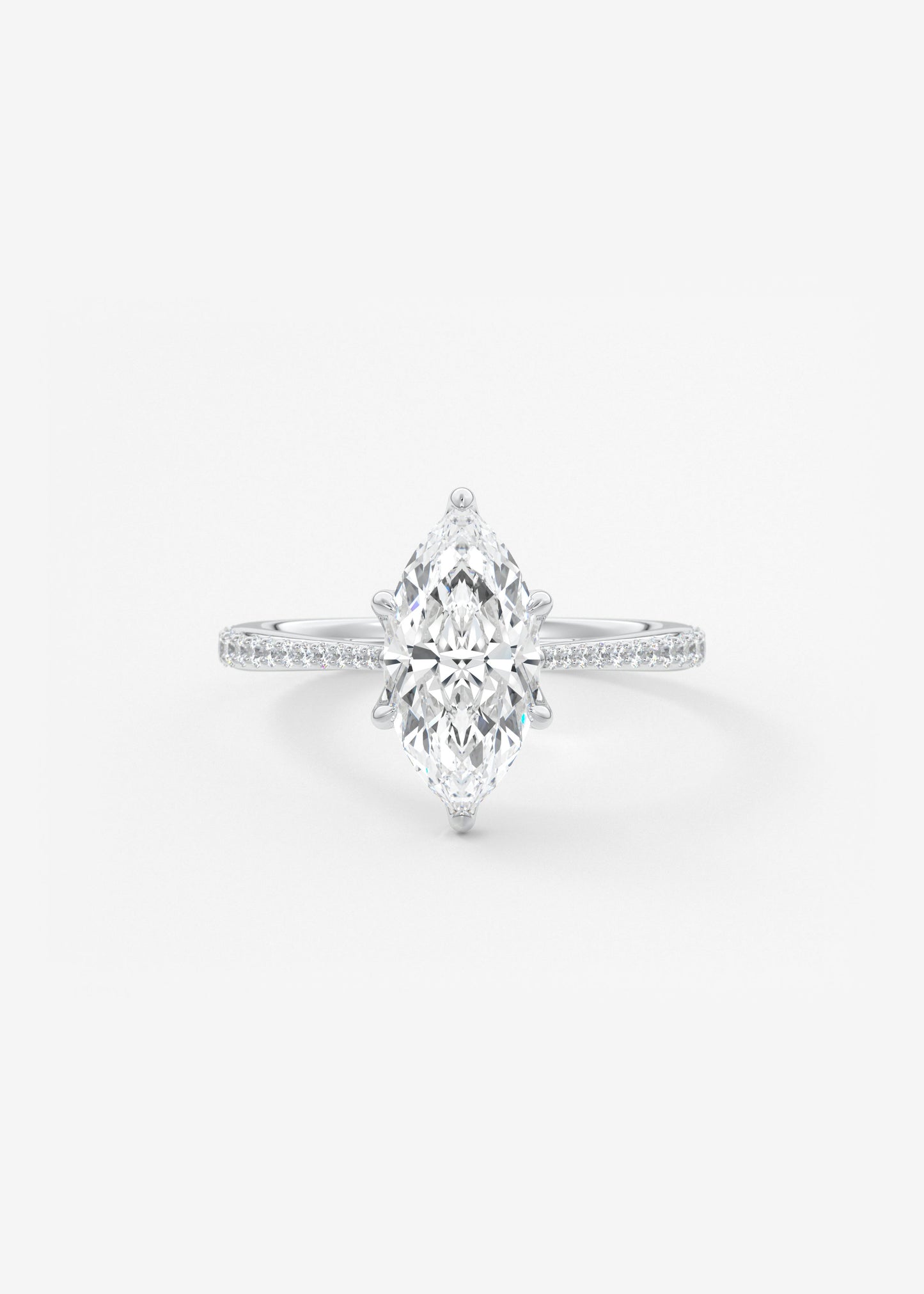 Oval Solitaire With Raised Basket Gallery Lab Grown Diamond Engagement Ring