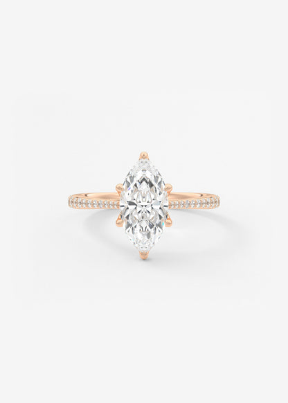 Oval Solitaire With Raised Basket Gallery Lab Grown Diamond Engagement Ring