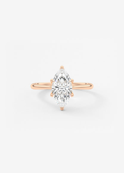 Oval Solitaire With Raised Basket Gallery Lab Grown Diamond Engagement Ring