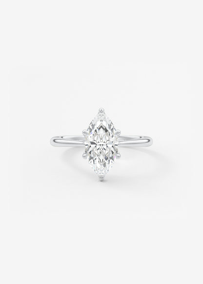 Oval Solitaire With Raised Basket Gallery Lab Grown Diamond Engagement Ring
