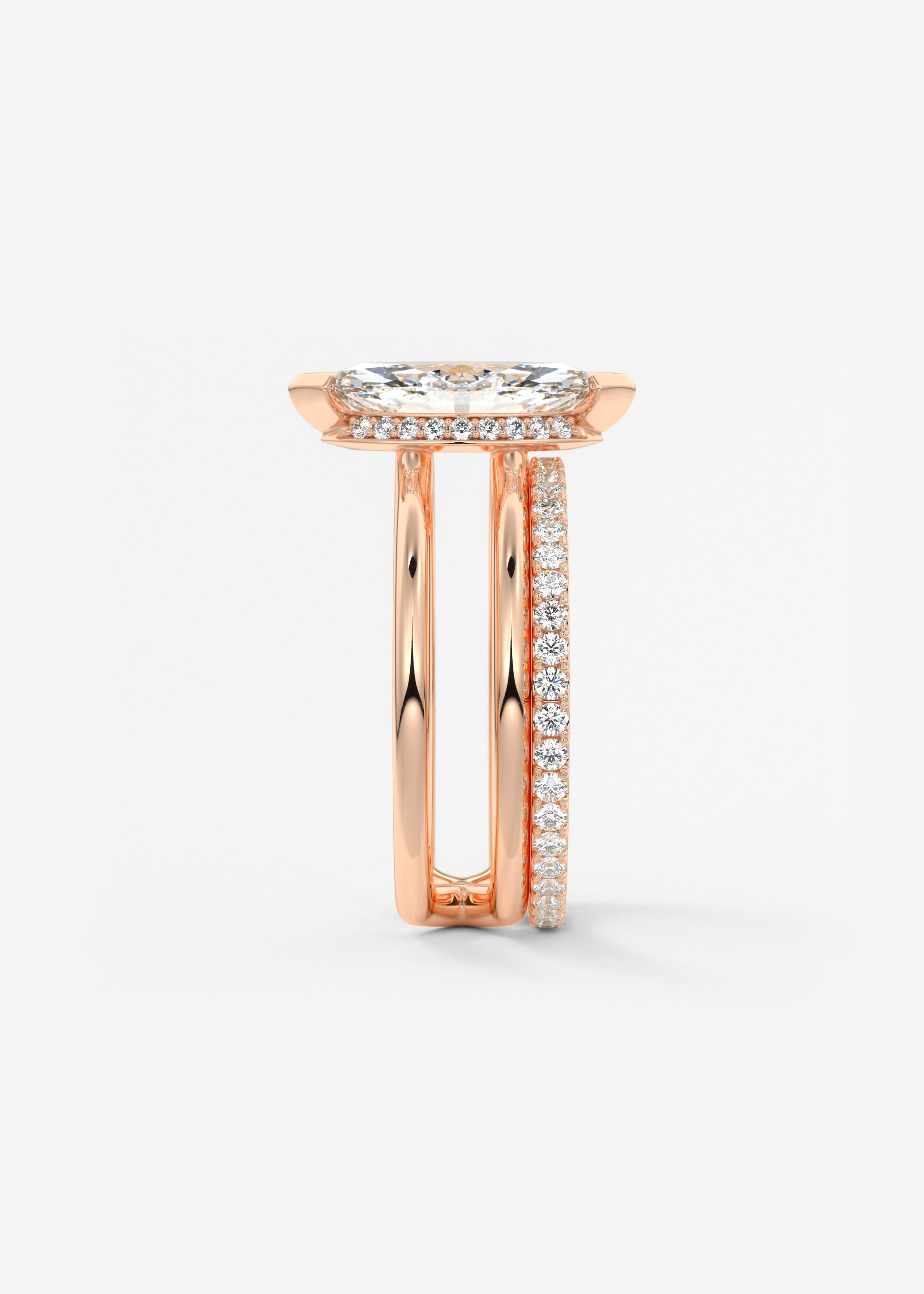 Oval Solitaire With Raised Basket Gallery Lab Grown Diamond Engagement Ring
