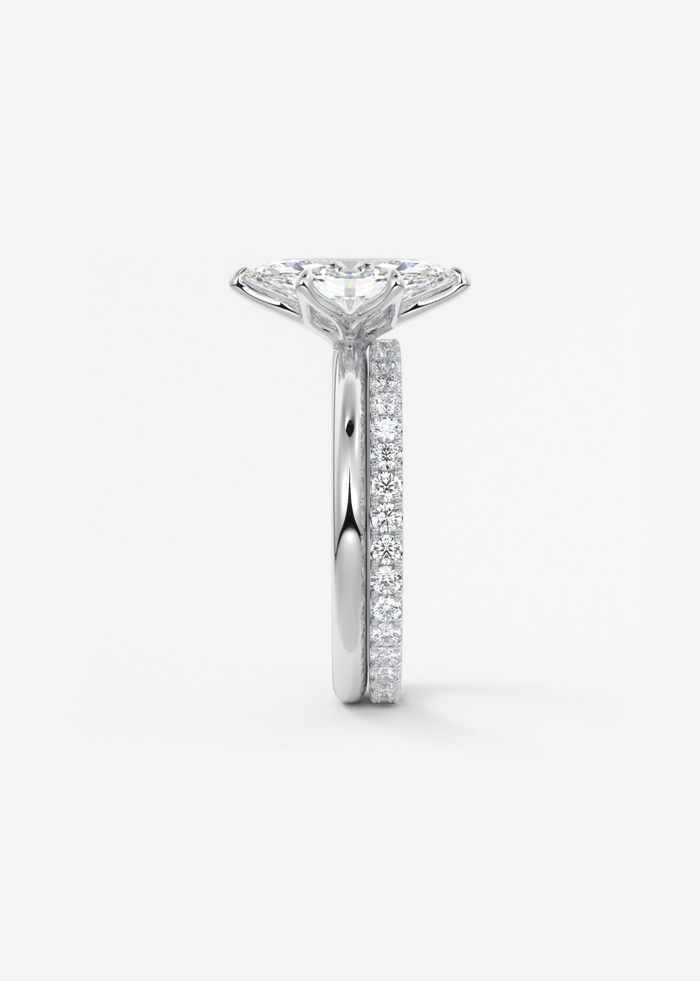 Oval Solitaire With Raised Basket Gallery Lab Grown Diamond Engagement Ring