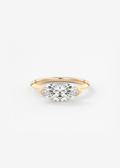 Oval Solitaire With Raised Basket Gallery Lab Grown Diamond Engagement Ring