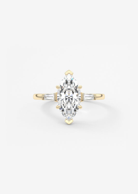 Oval Solitaire With Raised Basket Gallery Lab Grown Diamond Engagement Ring