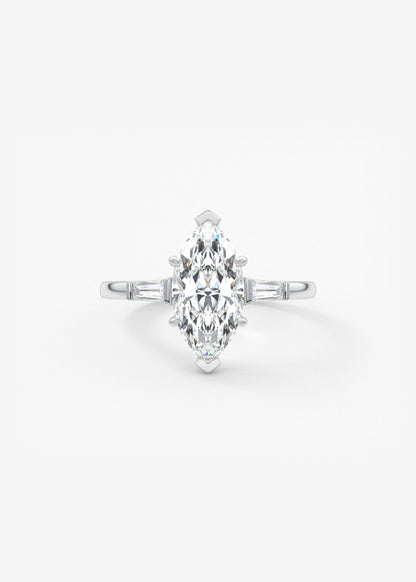 Oval Solitaire With Raised Basket Gallery Lab Grown Diamond Engagement Ring