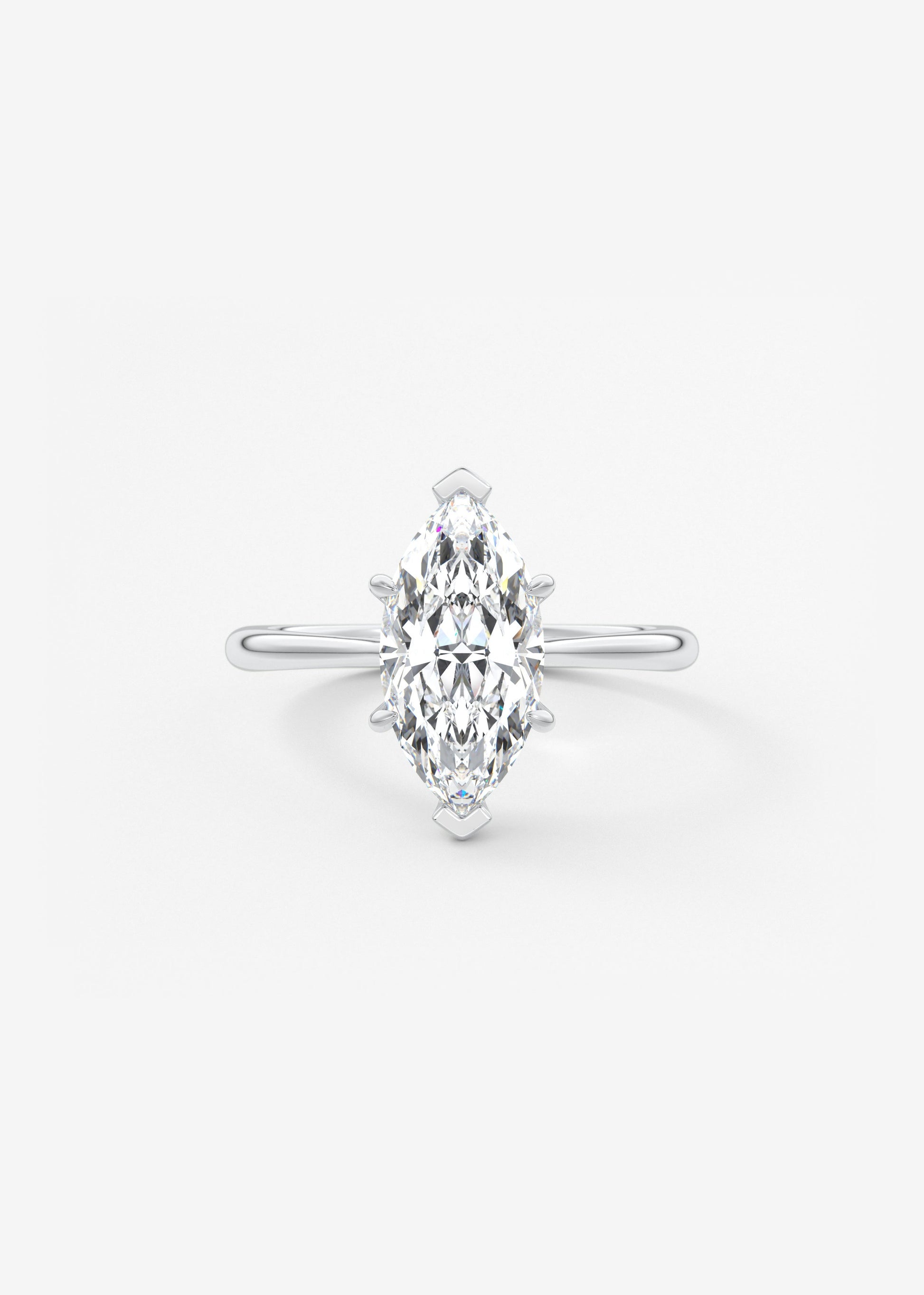 Oval Solitaire With Raised Basket Gallery Lab Grown Diamond Engagement Ring