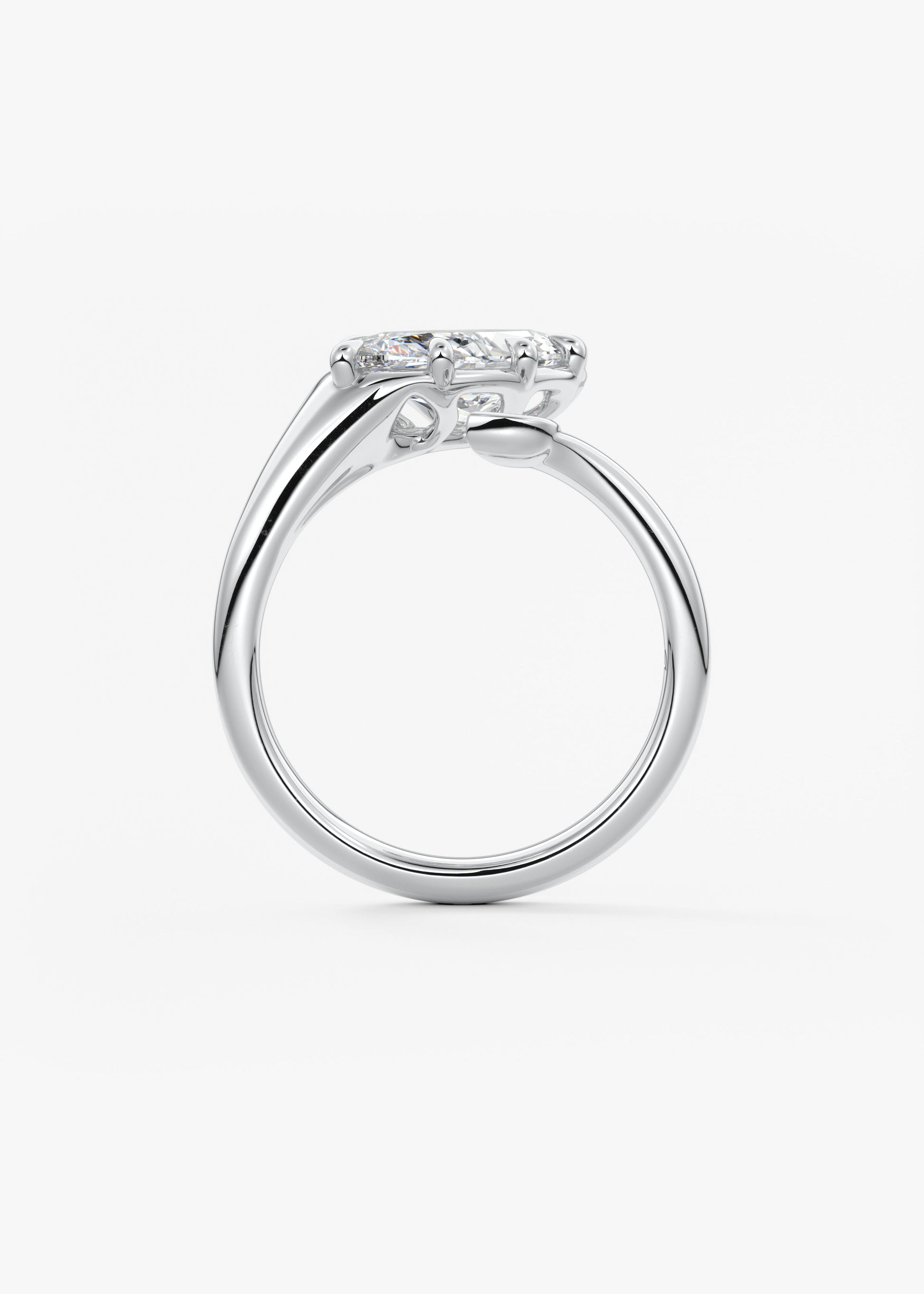 Oval Solitaire With Raised Basket Gallery Lab Grown Diamond Engagement Ring