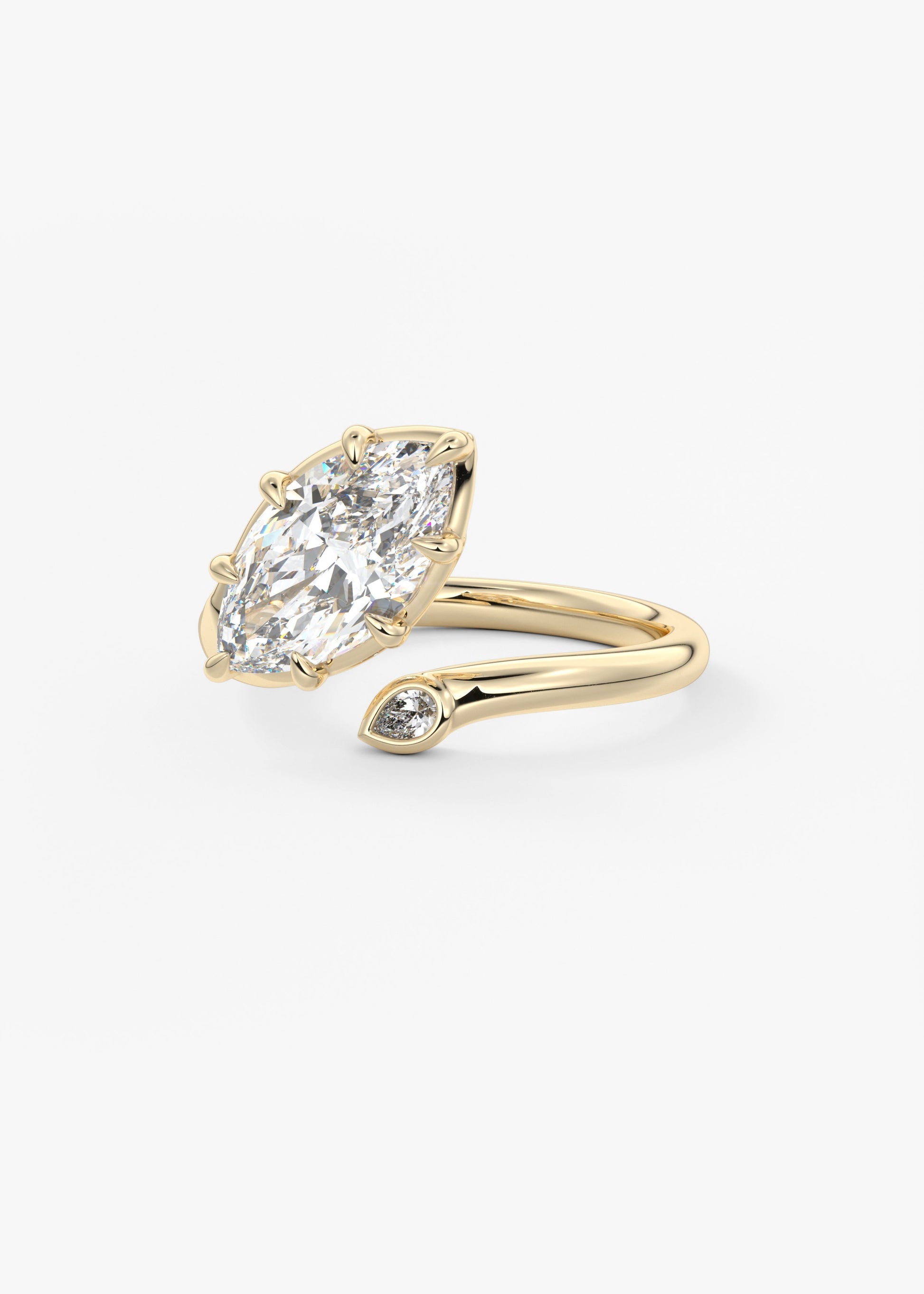 Oval Solitaire With Raised Basket Gallery Lab Grown Diamond Engagement Ring