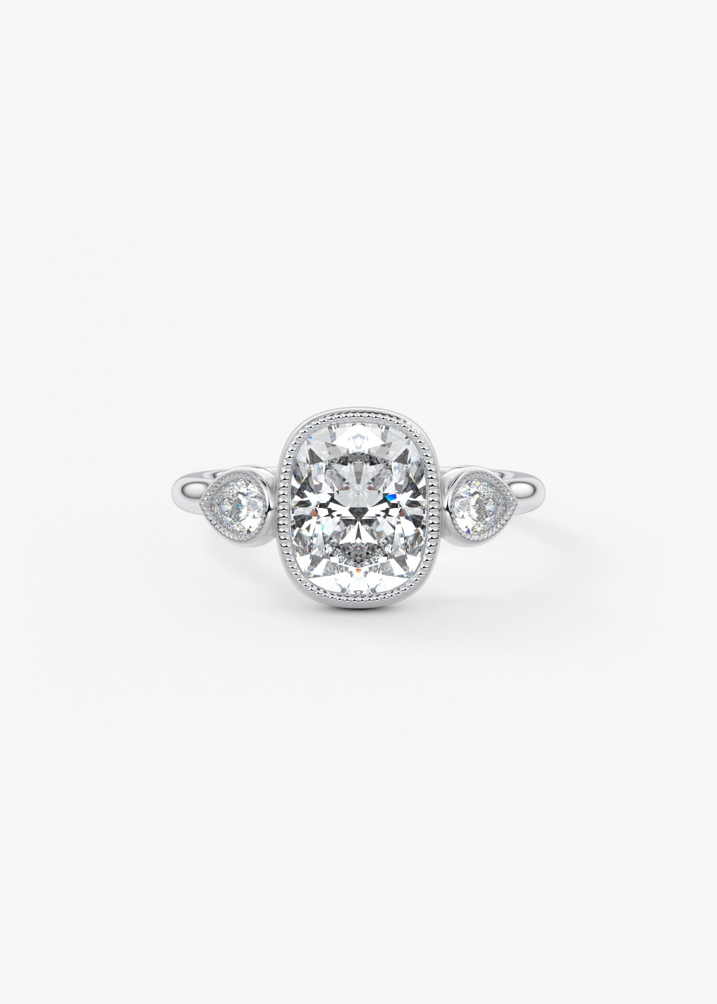 Oval Solitaire With Raised Basket Gallery Lab Grown Diamond Engagement Ring