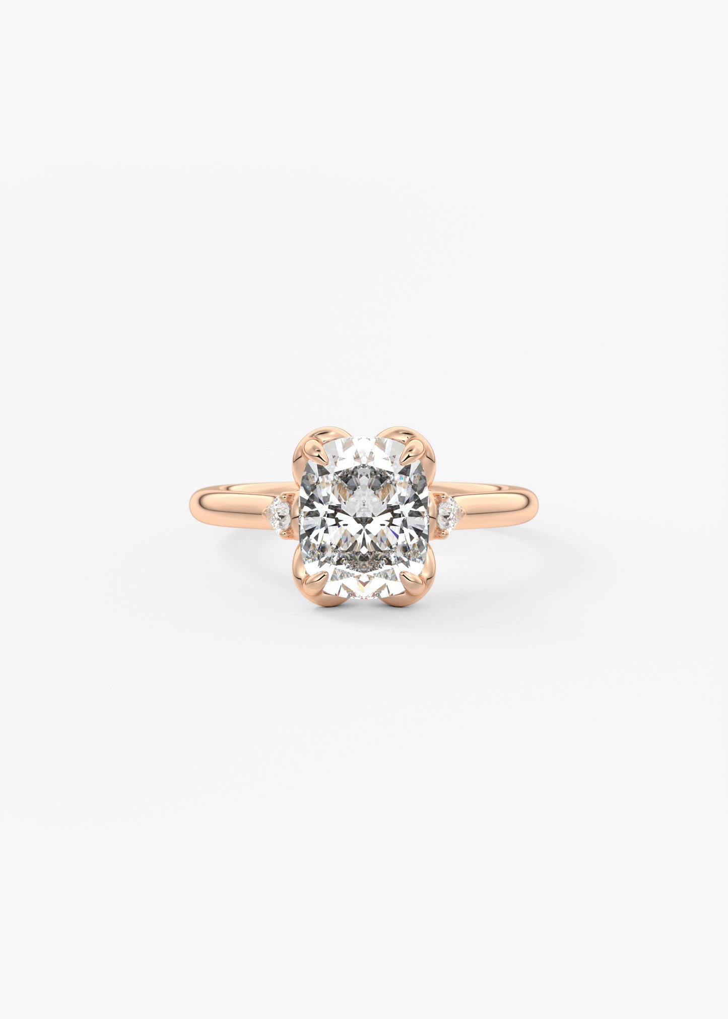 Oval Solitaire With Raised Basket Gallery Lab Grown Diamond Engagement Ring