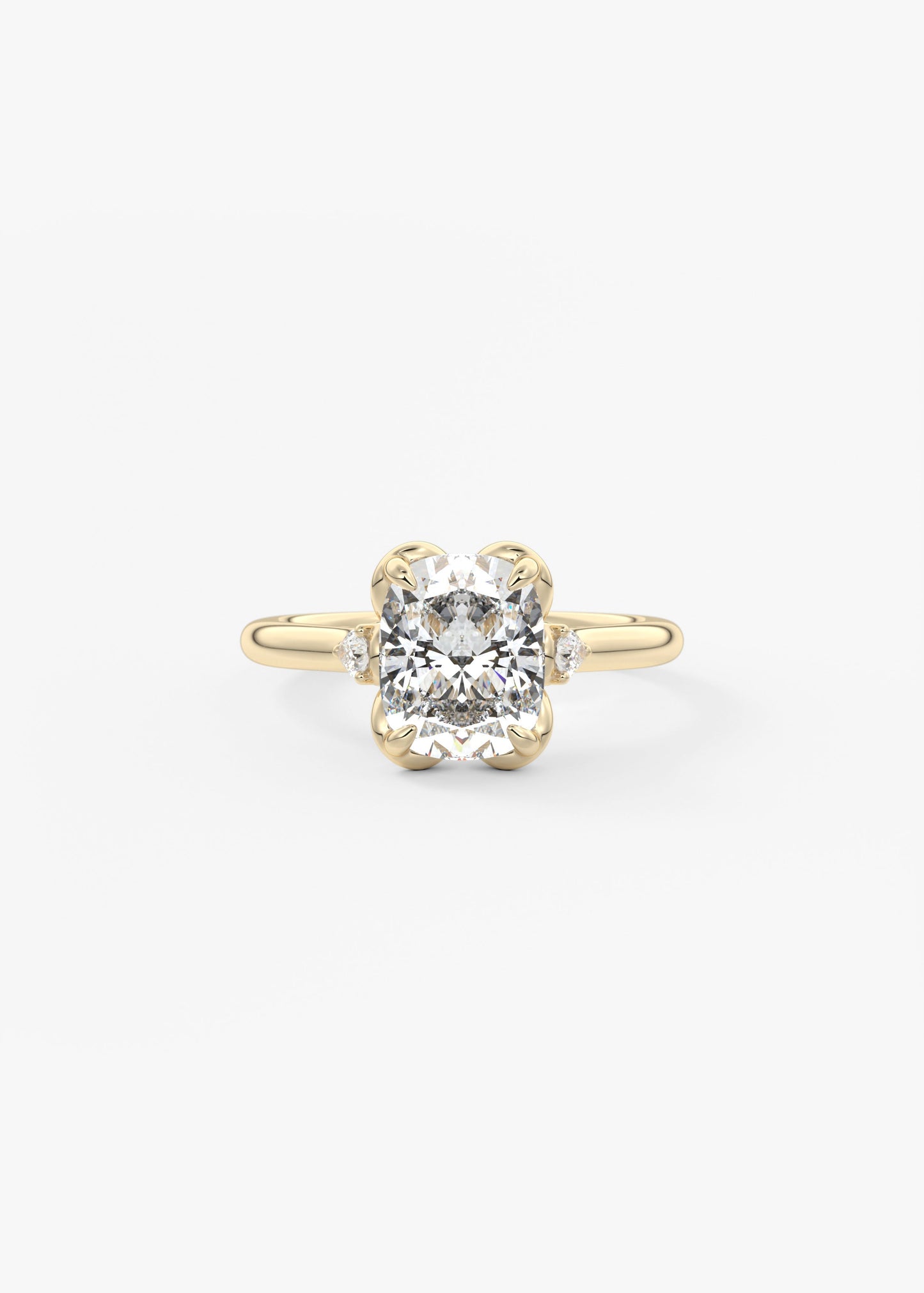 Oval Solitaire With Raised Basket Gallery Lab Grown Diamond Engagement Ring