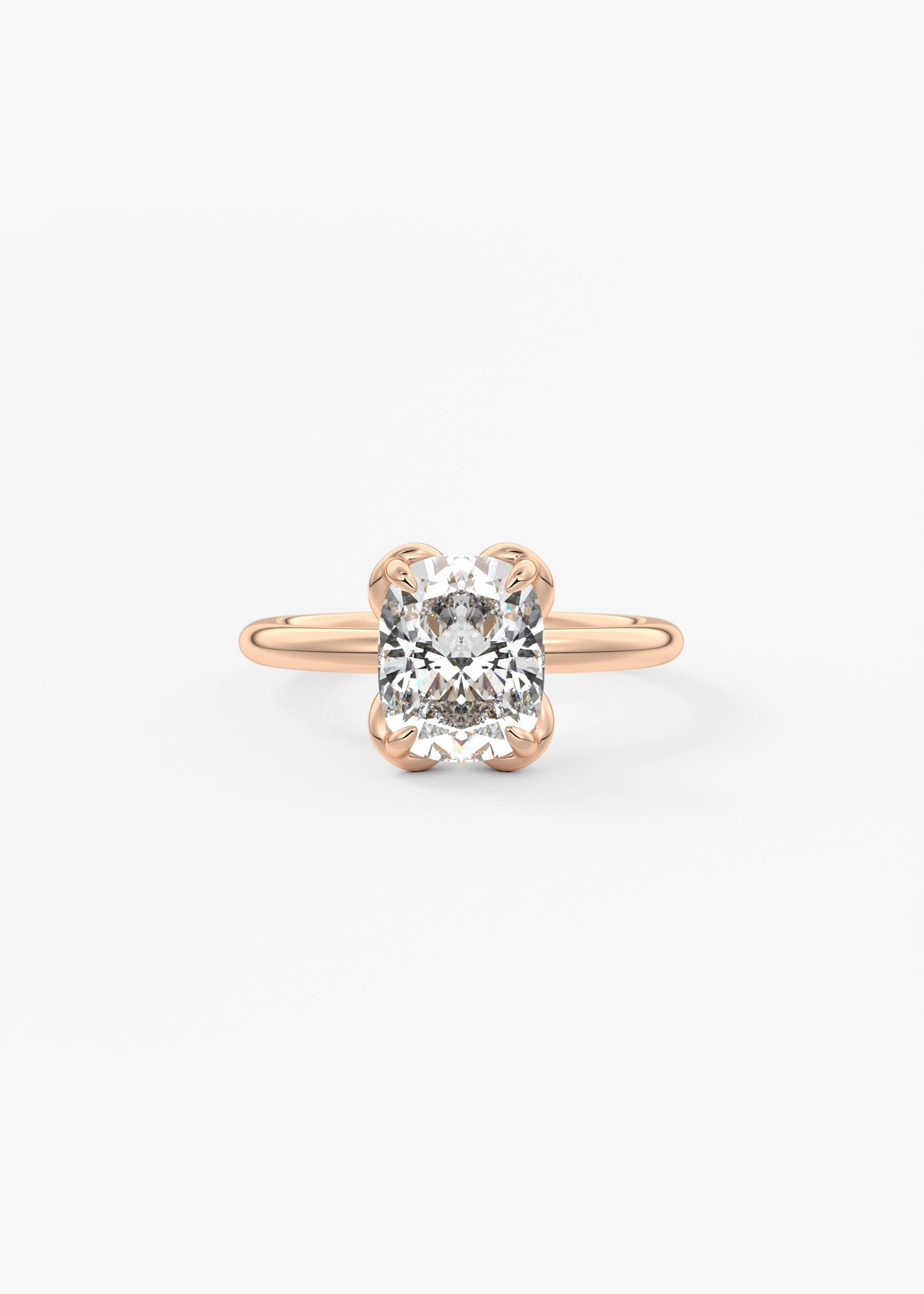 Oval Solitaire With Raised Basket Gallery Lab Grown Diamond Engagement Ring