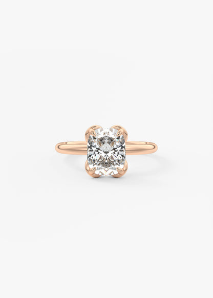 Oval Solitaire With Raised Basket Gallery Lab Grown Diamond Engagement Ring