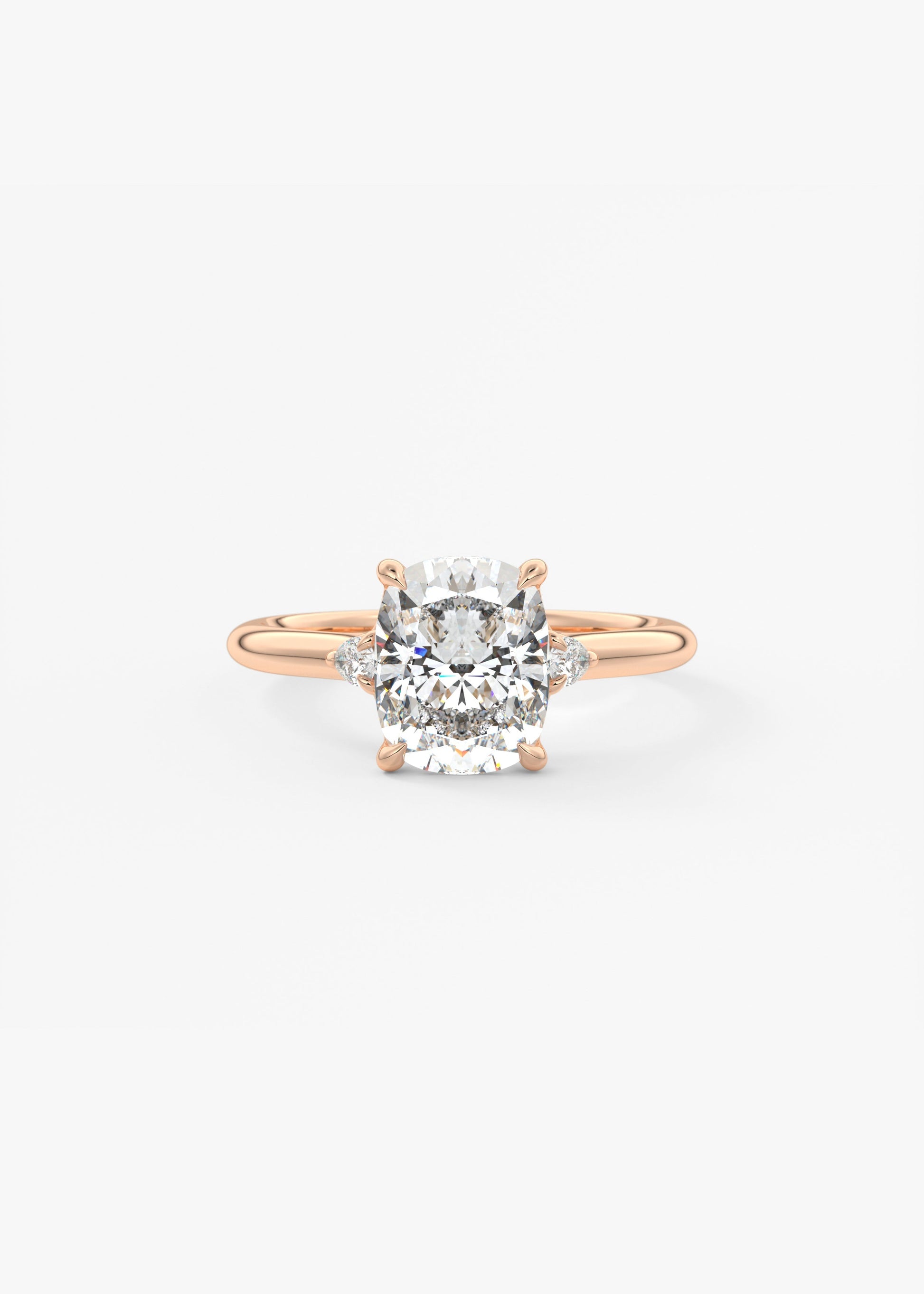 Oval Solitaire With Raised Basket Gallery Lab Grown Diamond Engagement Ring