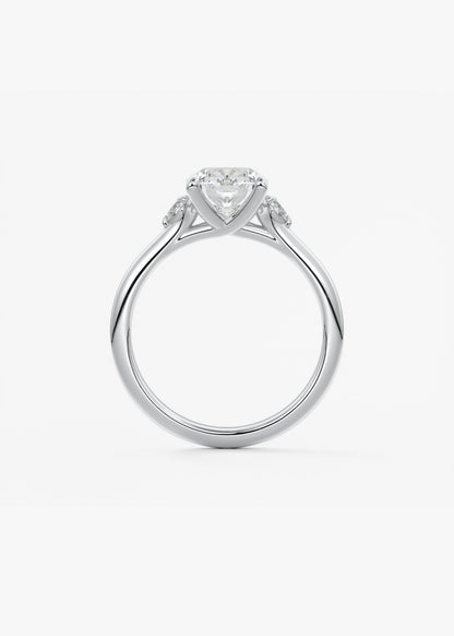 Oval Solitaire With Raised Basket Gallery Lab Grown Diamond Engagement Ring