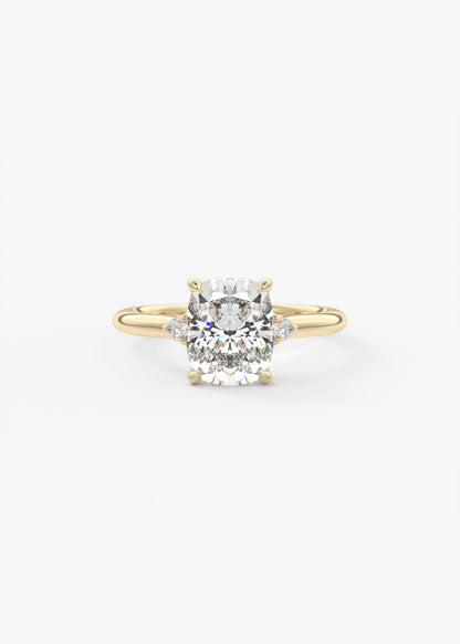 Oval Solitaire With Raised Basket Gallery Lab Grown Diamond Engagement Ring