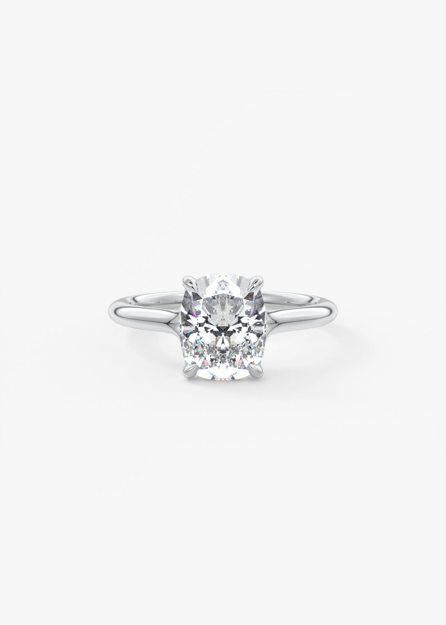 Oval Solitaire With Raised Basket Gallery Lab Grown Diamond Engagement Ring