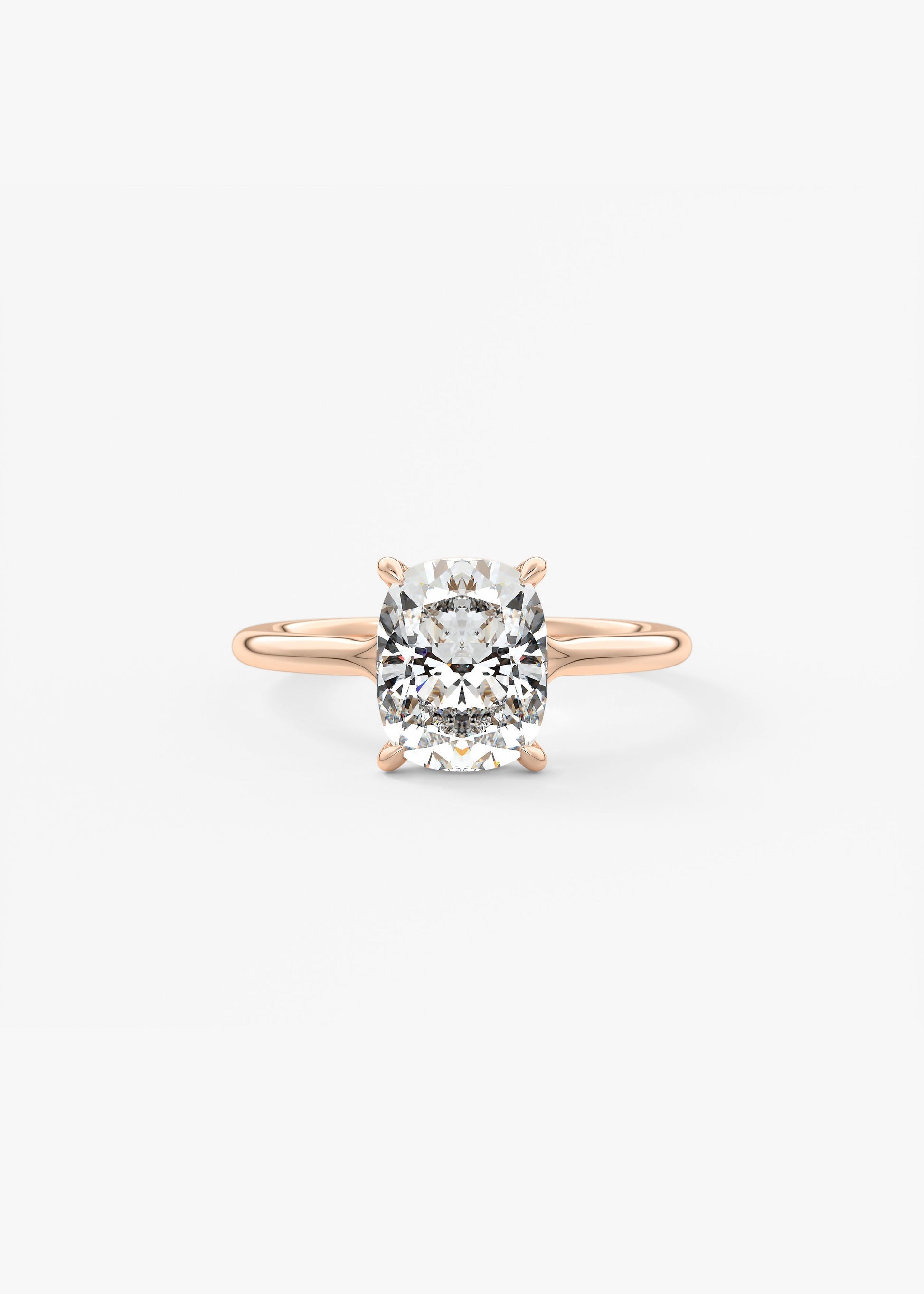 Oval Solitaire With Raised Basket Gallery Lab Grown Diamond Engagement Ring