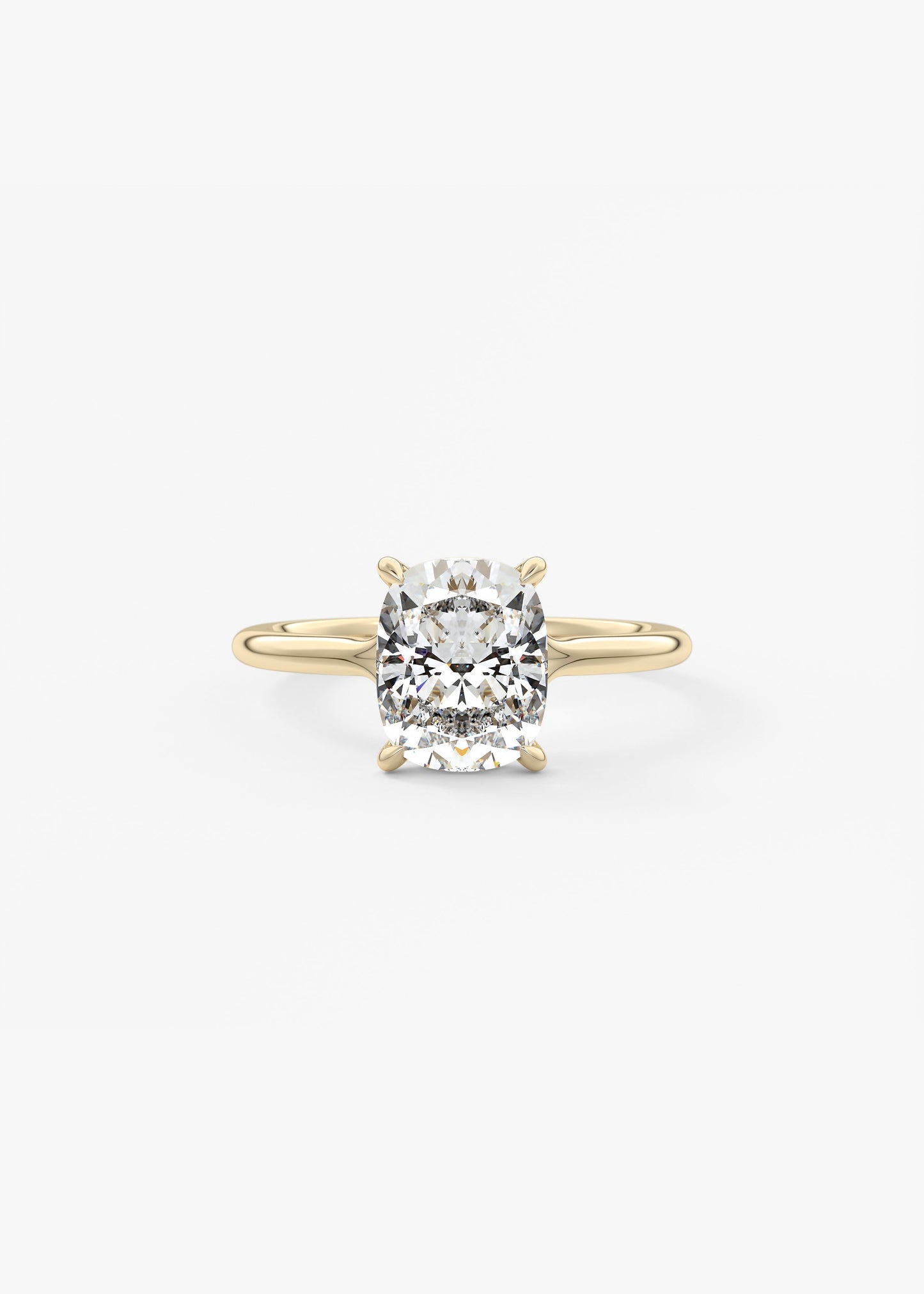 Oval Solitaire With Raised Basket Gallery Lab Grown Diamond Engagement Ring