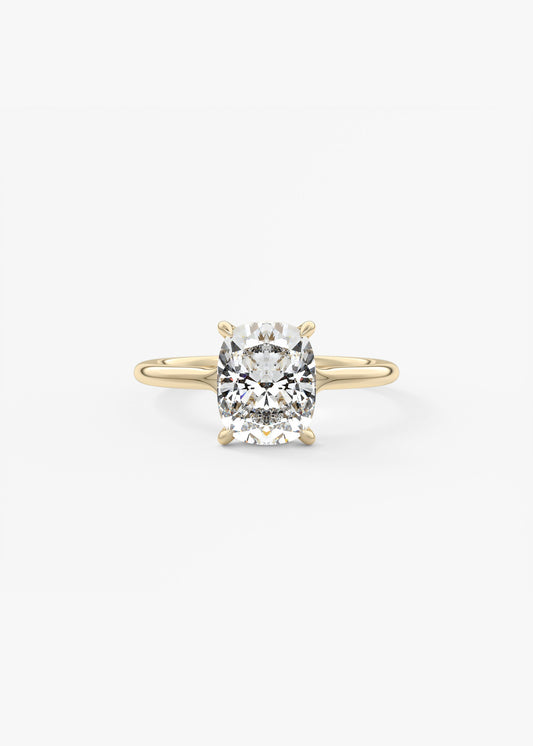Oval Solitaire With Raised Basket Gallery Lab Grown Diamond Engagement Ring