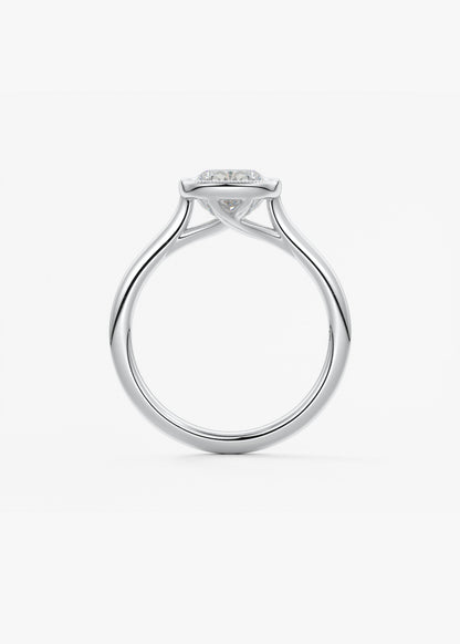 Oval Solitaire With Raised Basket Gallery Lab Grown Diamond Engagement Ring